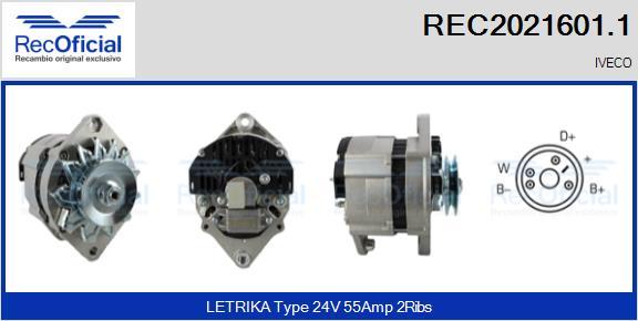 RECOFICIAL REC2021601.1 - Ģenerators adetalas.lv