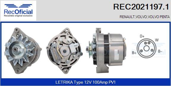 RECOFICIAL REC2021197.1 - Ģenerators adetalas.lv