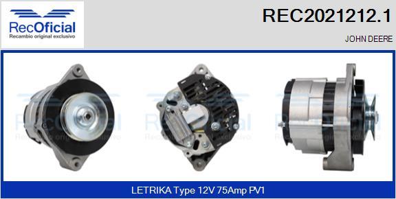 RECOFICIAL REC2021212.1 - Ģenerators adetalas.lv