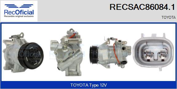 RECOFICIAL RECSAC86084.1 - Kompresors, Gaisa kond. sistēma adetalas.lv