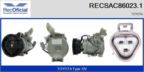 RECOFICIAL RECSAC86023.1 - Kompresors, Gaisa kond. sistēma adetalas.lv