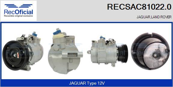 RECOFICIAL RECSAC81022.0 - Kompresors, Gaisa kond. sistēma adetalas.lv