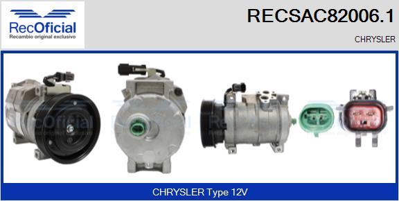 RECOFICIAL RECSAC82006.1 - Kompresors, Gaisa kond. sistēma adetalas.lv