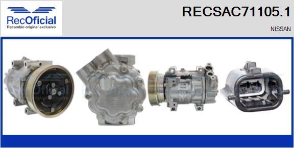 RECOFICIAL RECSAC71105.1 - Kompresors, Gaisa kond. sistēma adetalas.lv