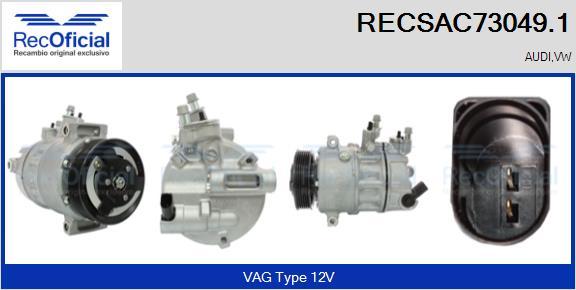 RECOFICIAL RECSAC73049.1 - Kompresors, Gaisa kond. sistēma adetalas.lv