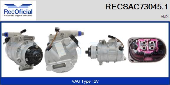 RECOFICIAL RECSAC73045.1 - Kompresors, Gaisa kond. sistēma adetalas.lv