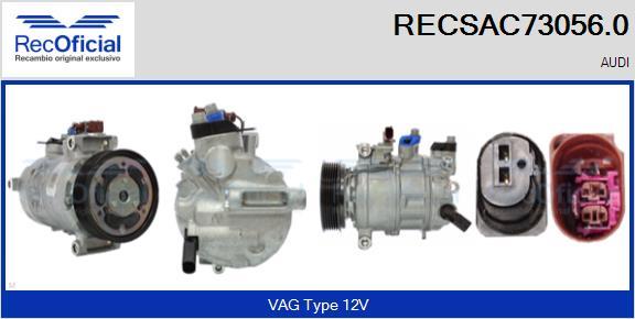 RECOFICIAL RECSAC73056.0 - Kompresors, Gaisa kond. sistēma adetalas.lv