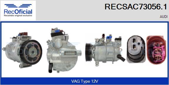 RECOFICIAL RECSAC73056.1 - Kompresors, Gaisa kond. sistēma adetalas.lv