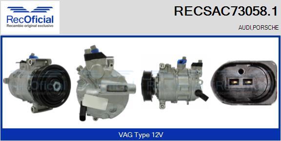 RECOFICIAL RECSAC73058.1 - Kompresors, Gaisa kond. sistēma adetalas.lv