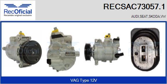 RECOFICIAL RECSAC73057.1 - Kompresors, Gaisa kond. sistēma adetalas.lv