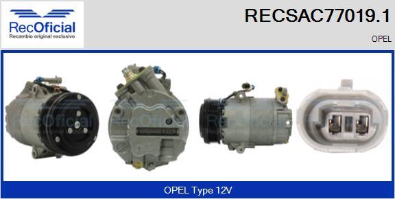 RECOFICIAL RECSAC77019.1 - Kompresors, Gaisa kond. sistēma adetalas.lv