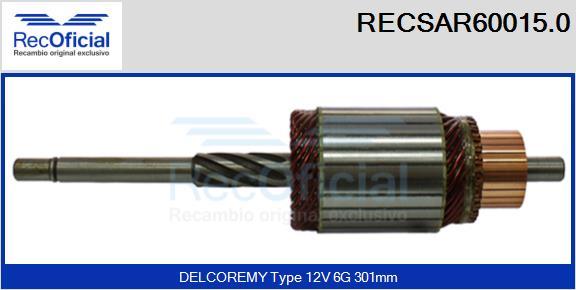 RECOFICIAL RECSAR60015.0 - Enkurs, Starteris adetalas.lv