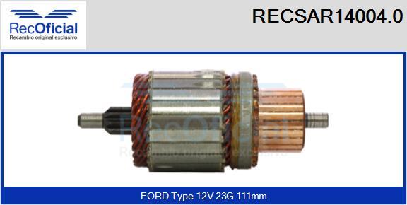 RECOFICIAL RECSAR14004.0 - Enkurs, Starteris adetalas.lv