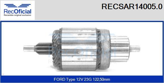 RECOFICIAL RECSAR14005.0 - Enkurs, Starteris adetalas.lv