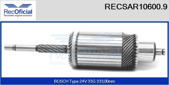 RECOFICIAL RECSAR10600.9 - Enkurs, Starteris adetalas.lv