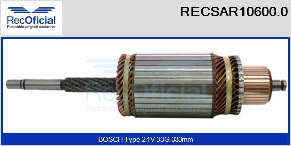 RECOFICIAL RECSAR10600.0 - Enkurs, Starteris adetalas.lv