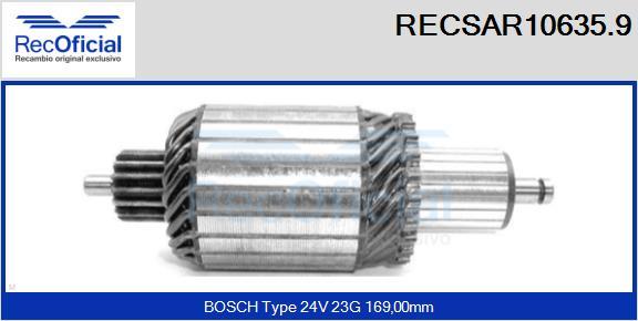 RECOFICIAL RECSAR10635.9 - Enkurs, Starteris adetalas.lv