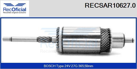 RECOFICIAL RECSAR10627.0 - Enkurs, Starteris adetalas.lv