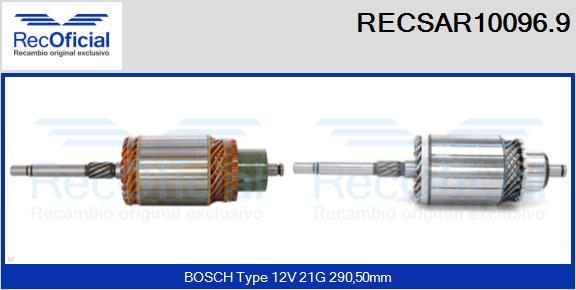 RECOFICIAL RECSAR10096.9 - Enkurs, Starteris adetalas.lv