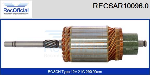 RECOFICIAL RECSAR10096.0 - Enkurs, Starteris adetalas.lv