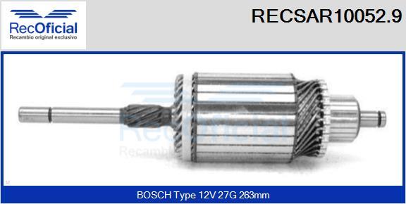 RECOFICIAL RECSAR10052.9 - Enkurs, Starteris adetalas.lv