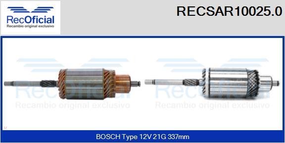 RECOFICIAL RECSAR10025.0 - Enkurs, Starteris adetalas.lv