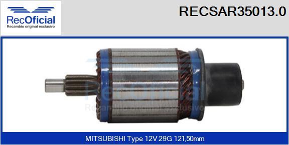 RECOFICIAL RECSAR35013.0 - Enkurs, Starteris adetalas.lv