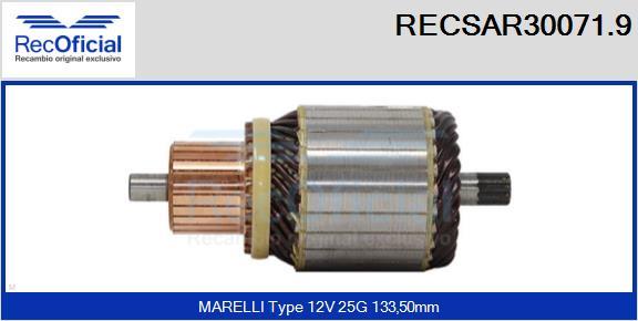 RECOFICIAL RECSAR30071.9 - Enkurs, Starteris adetalas.lv