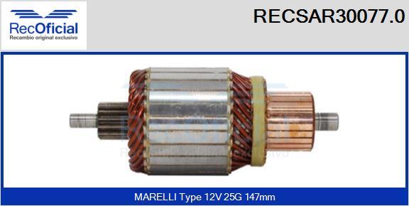 RECOFICIAL RECSAR30077.0 - Enkurs, Starteris adetalas.lv