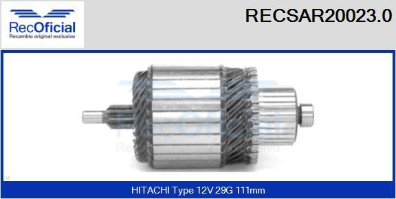 RECOFICIAL RECSAR20023.0 - Enkurs, Starteris adetalas.lv