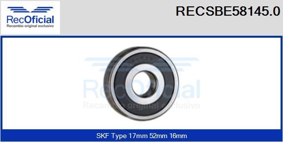 RECOFICIAL RECSBE58145.0 - Gultnis adetalas.lv