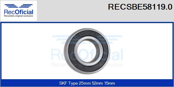 RECOFICIAL RECSBE58119.0 - Gultnis adetalas.lv