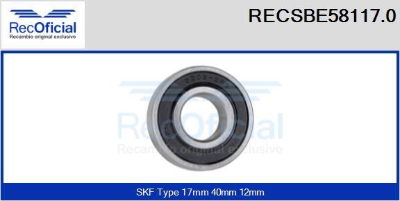 RECOFICIAL RECSBE58117.0 - Gultnis adetalas.lv