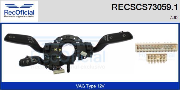 RECOFICIAL RECSCS73059.1 - Slēdzis uz stūres statnes adetalas.lv