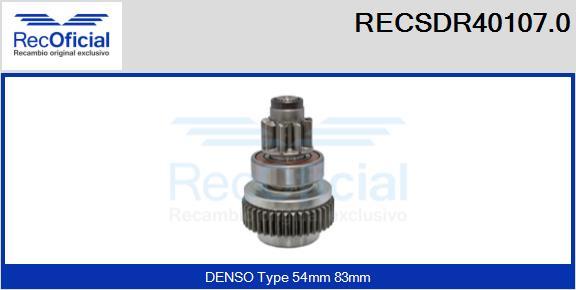 RECOFICIAL RECSDR40107.0 - Zobrats, Starteris adetalas.lv