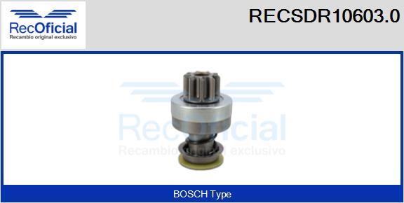 RECOFICIAL RECSDR10603.0 - Zobrats, Starteris adetalas.lv