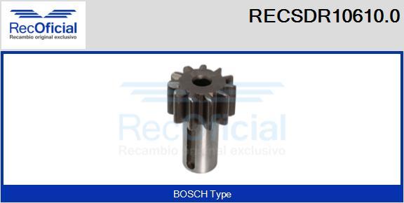 RECOFICIAL RECSDR10610.0 - Zobrats, Starteris adetalas.lv