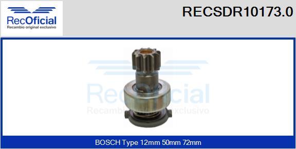 RECOFICIAL RECSDR10173.0 - Zobrats, Starteris adetalas.lv