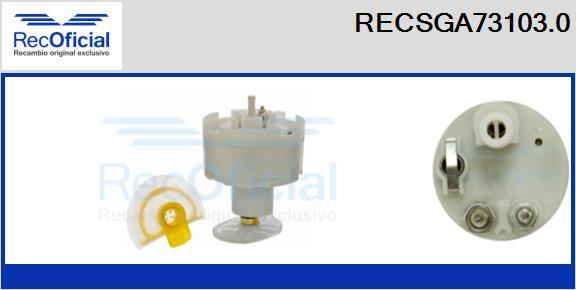 RECOFICIAL RECSGA73103.0 - Degvielas sūkņa modulis adetalas.lv