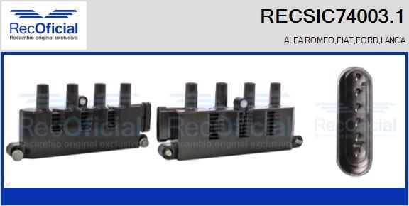 RECOFICIAL RECSIC74003.1 - Aizdedzes spole adetalas.lv