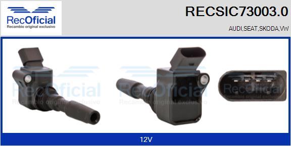 RECOFICIAL RECSIC73003.0 - Aizdedzes spole adetalas.lv