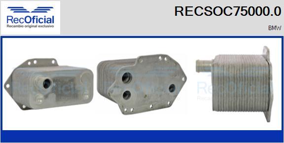 RECOFICIAL RECSOC75000.0 - Eļļas radiators, Motoreļļa adetalas.lv