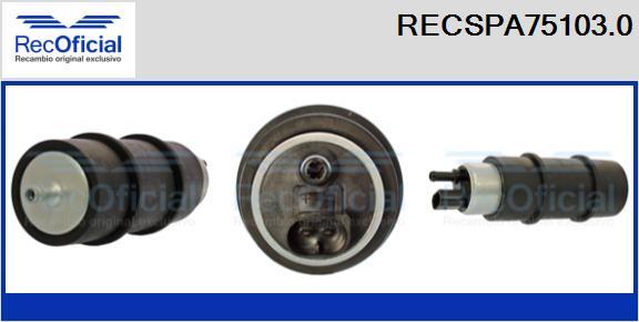 RECOFICIAL RECSPA75103.0 - Degvielas sūknis adetalas.lv