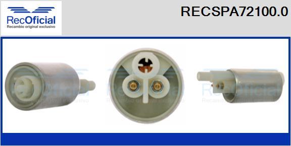 RECOFICIAL RECSPA72100.0 - Degvielas sūknis adetalas.lv