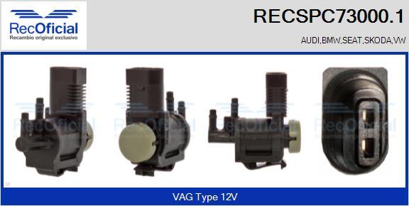 RECOFICIAL RECSPC73000.1 - Spiediena pārveidotājs, Izpl. gāzu vadība adetalas.lv