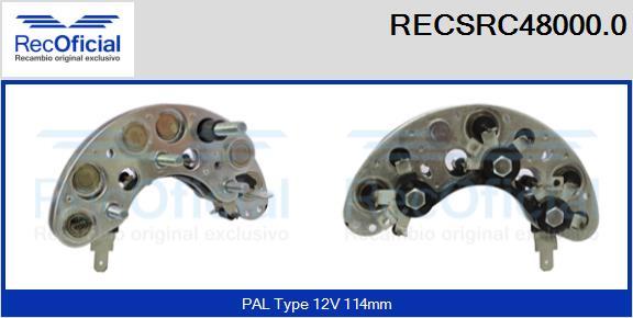 RECOFICIAL RECSRC48000.0 - Taisngriezis, Ģenerators adetalas.lv