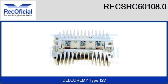 RECOFICIAL RECSRC60108.0 - Taisngriezis, Ģenerators adetalas.lv