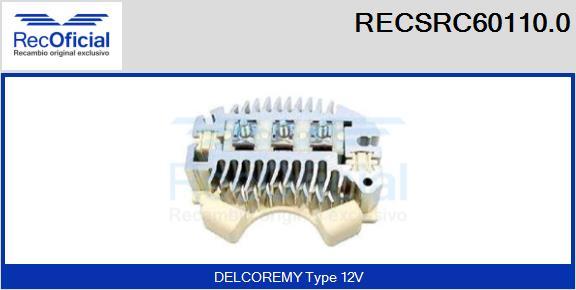 RECOFICIAL RECSRC60110.0 - Taisngriezis, Ģenerators adetalas.lv