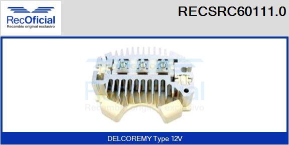 RECOFICIAL RECSRC60111.0 - Taisngriezis, Ģenerators adetalas.lv