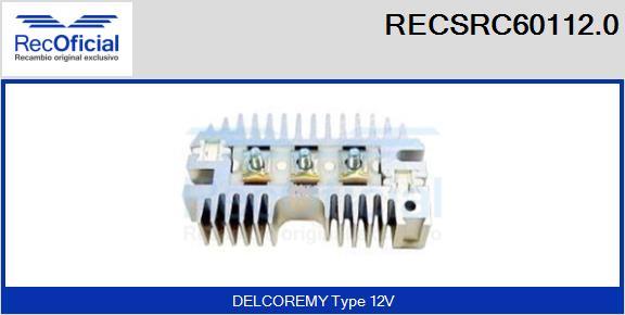 RECOFICIAL RECSRC60112.0 - Taisngriezis, Ģenerators adetalas.lv